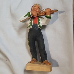 Handcrafted In Norway Collectors Violinist Figurine